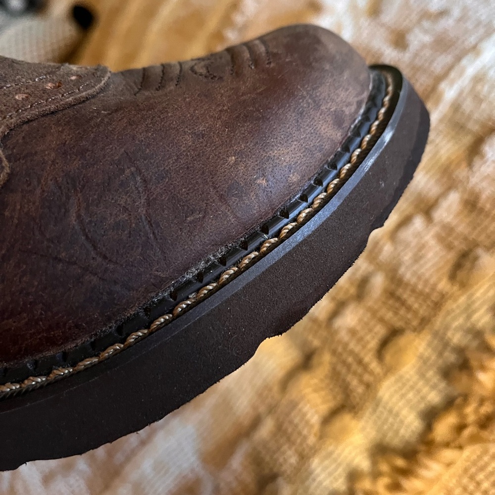 Justin Gypsy Women's Brown Ankle Boots - Picture 6 of 12